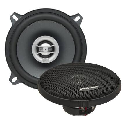 Front. Powerbass - PowerBass OE-522 - 5.25" Coaxial Speakers 2-Ohm - Pair - Black/Gray.