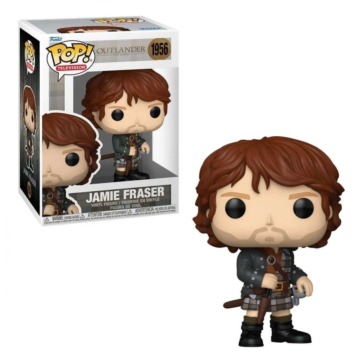 Funko POP! OUTLANDER 1956 TELEVISION  
JAMIE FRASER EN VINYLE VINYL FIGURE / FIGURINE FIGURA DE VINIL  
ADVERTENCIA: PELIGRO ATTENTION: DANGER I ETOUFFEMENT CHOKING HAZARD