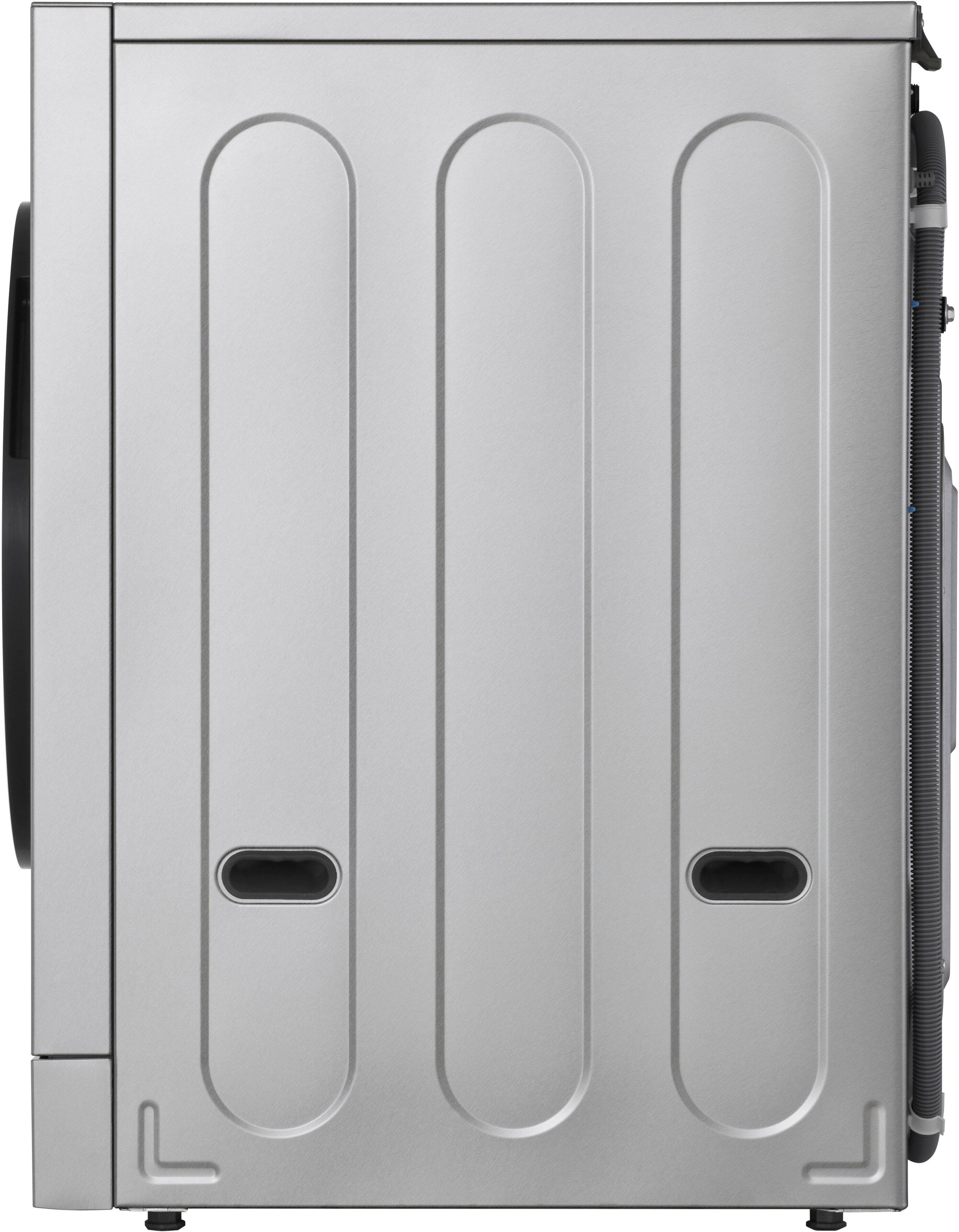 Alt View 15. LG - SIGNATURE 5.8 Cu. Ft. High-Efficiency Stackable Smart Front Load Washer with Steam and ezDispense - Brushed Platinum Steel.