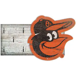 Fan Creations - Baltimore Orioles 6" x 12" Mounted Key Holder - Multicolor