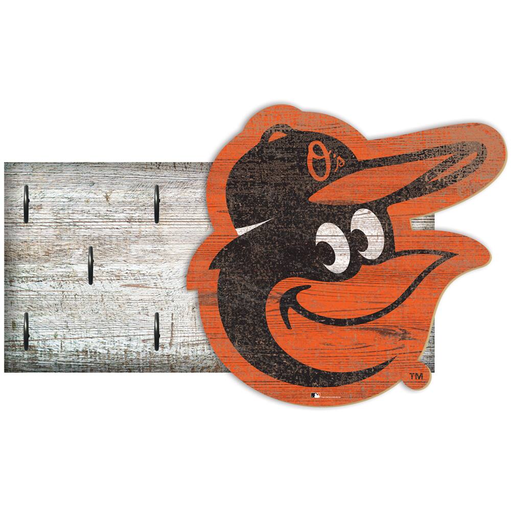 Baltimore Orioles 6" x 12" Mounted Key Holder