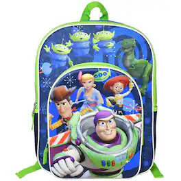Disney - Toy Story Nylon Blue Kids 16" School Backpack for Girls and Boys ages 3+ - Assorted Pre-Pack