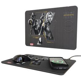 Keyscaper - Marvel Badge 15-Watt Wireless Charger and Mouse Pad - Thunderbolts 3