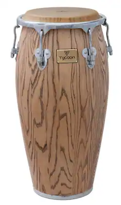 Tycoon Percussion - Master Grand Series 12.5-inch Conga, American Ash Wood Shell, Remo M7 Fiberskyn Compatible, Deluxe Hoops, Single Stand