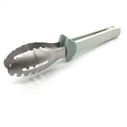Front. Malletson - Spill-Proof Tongs with Gravity Ball Lock for Cleaner Dining.