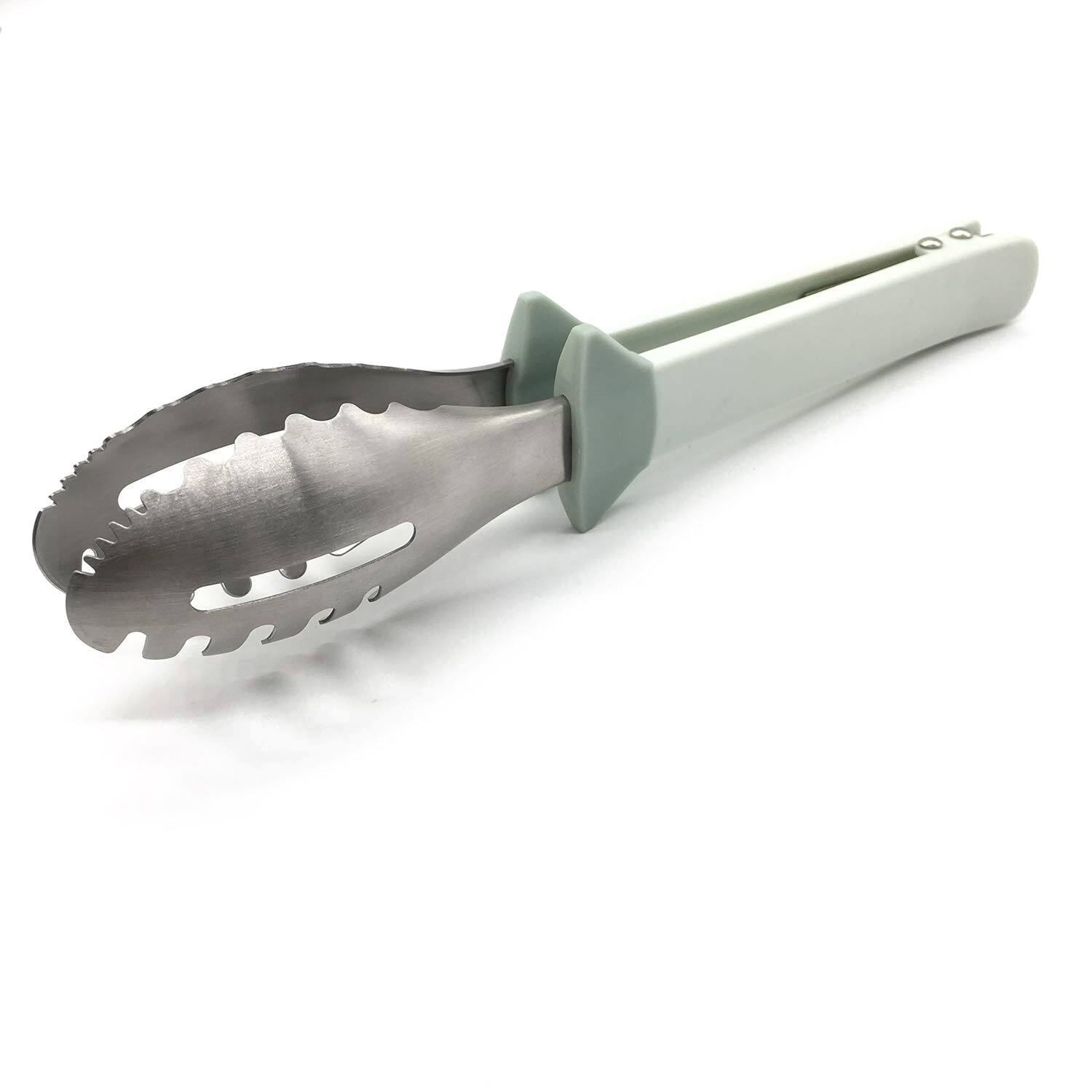 Front. Malletson - Spill-Proof Tongs with Gravity Ball Lock for Cleaner Dining.