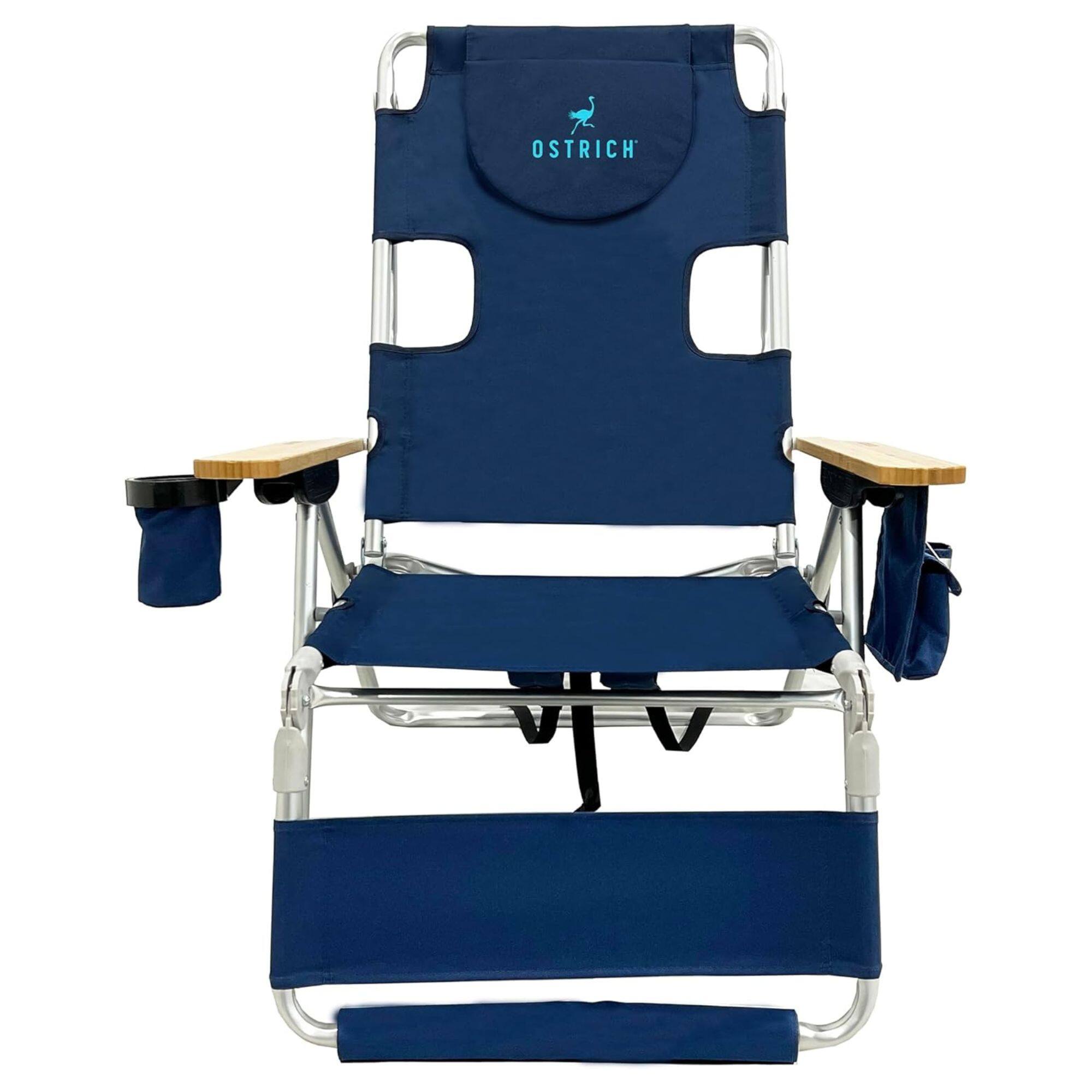 Alt View 8. Ostrich - Ostrich The Woody Backpack 3N1 Chair Cooler Bag & Reclining Lounger, Navy - Navy.
