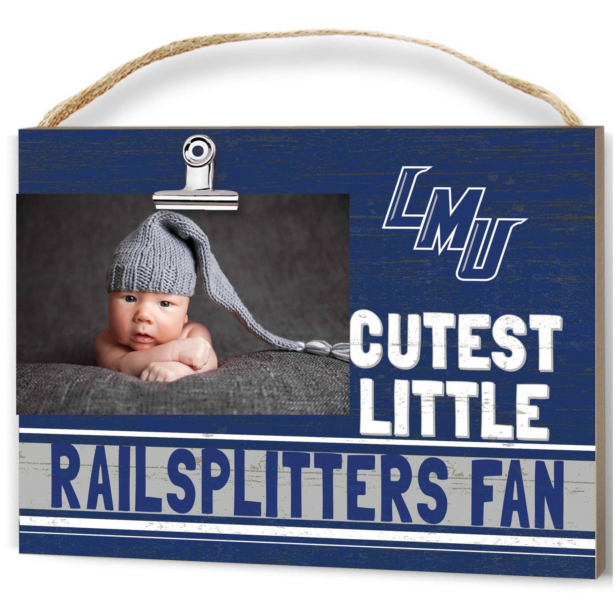 Jardine - Lincoln Memorial Railsplitters 8'' x 10'' Cutest Little Team Logo Clip Photo Frame - Navy