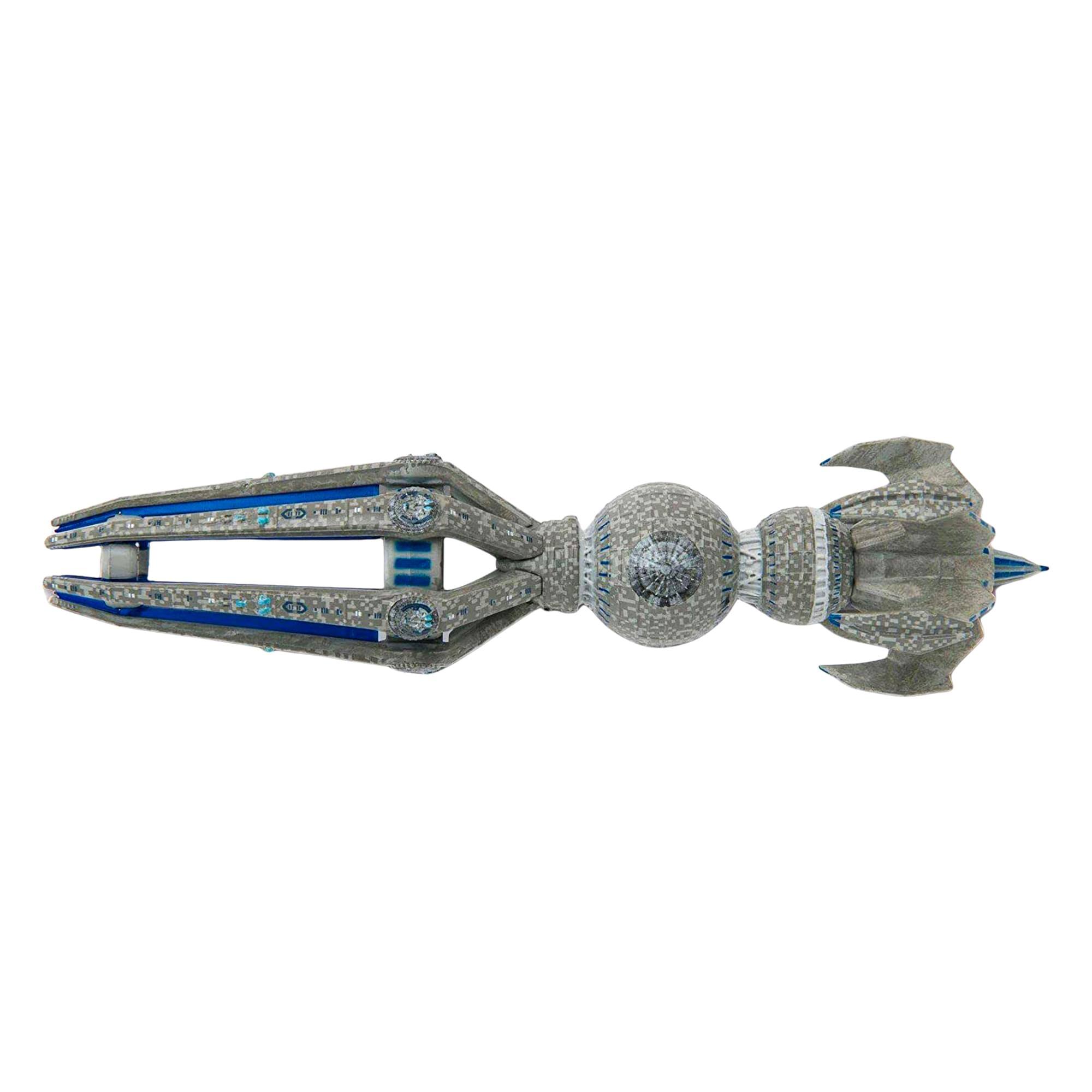 Alt View 3. Eaglemoss - Eaglemoss Star Trek Starship Replica | Krenim Temporal Weapon Ship - Blue.
