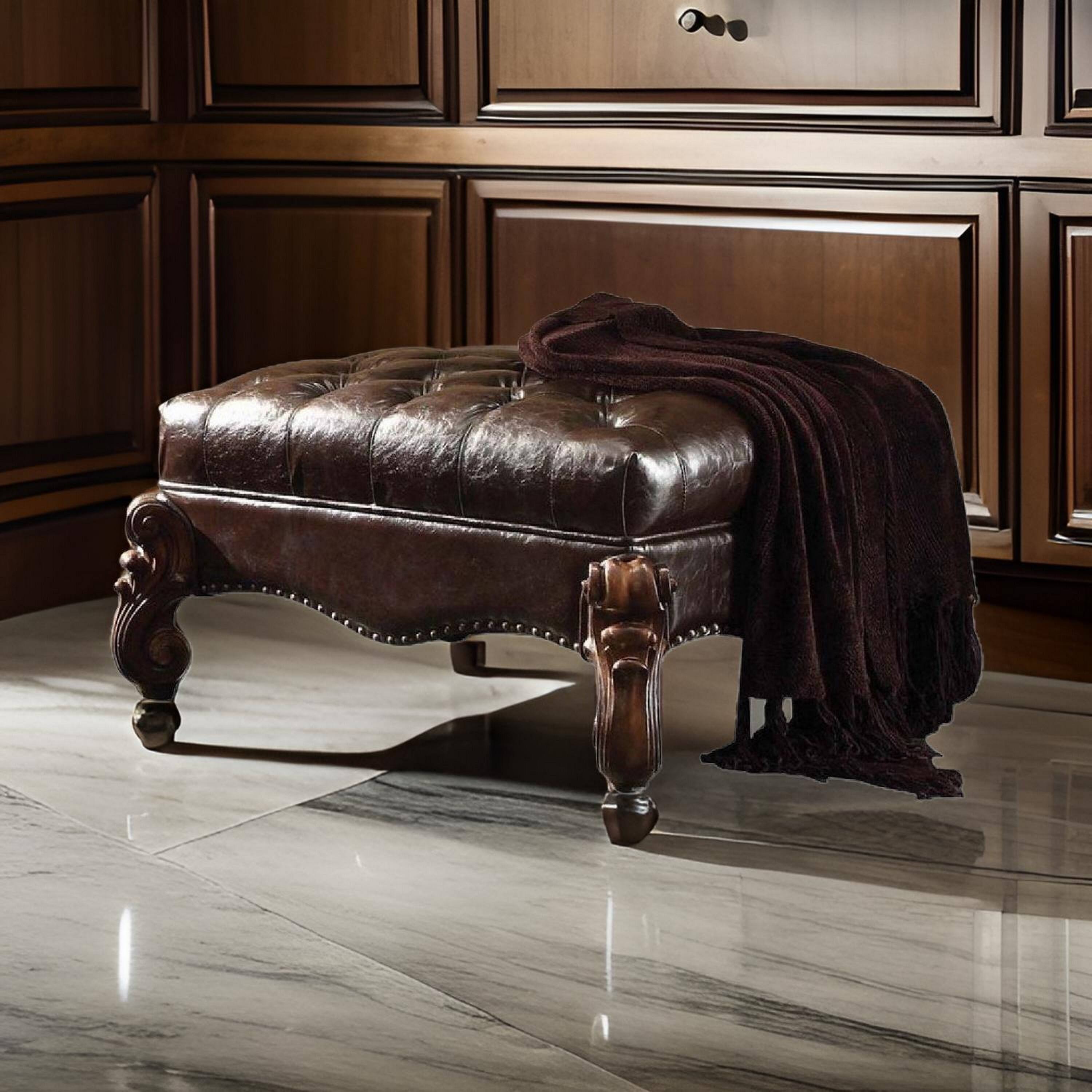 Alt View 5. Manhattan Lane - Majestic Ottoman - Brown.