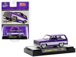 M2 - 1973 Chevrolet K5 Blazer Limited Edition to 6600 pieces Worldwide 1/64 - Purple Metallic and White