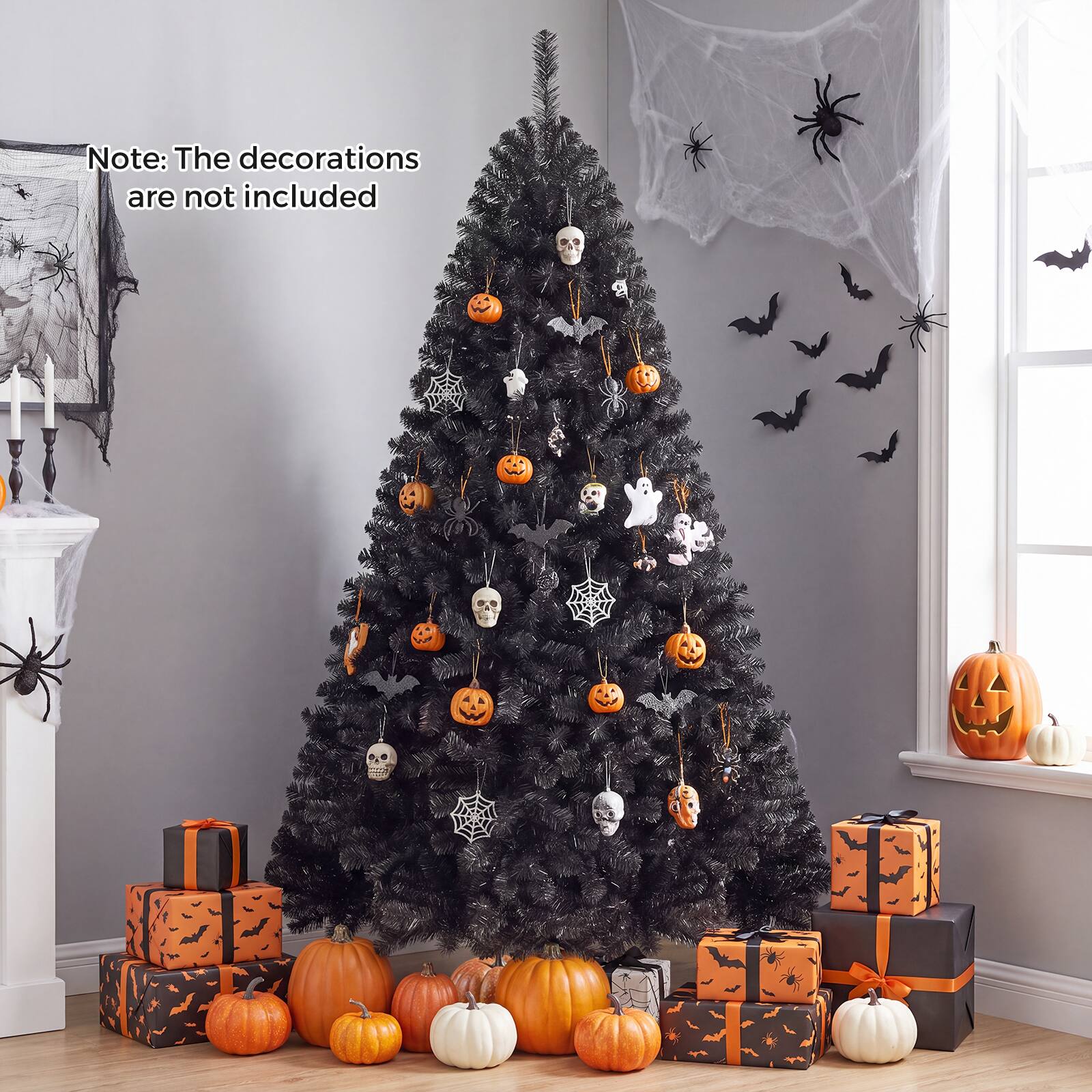 Note: The decorations are not included