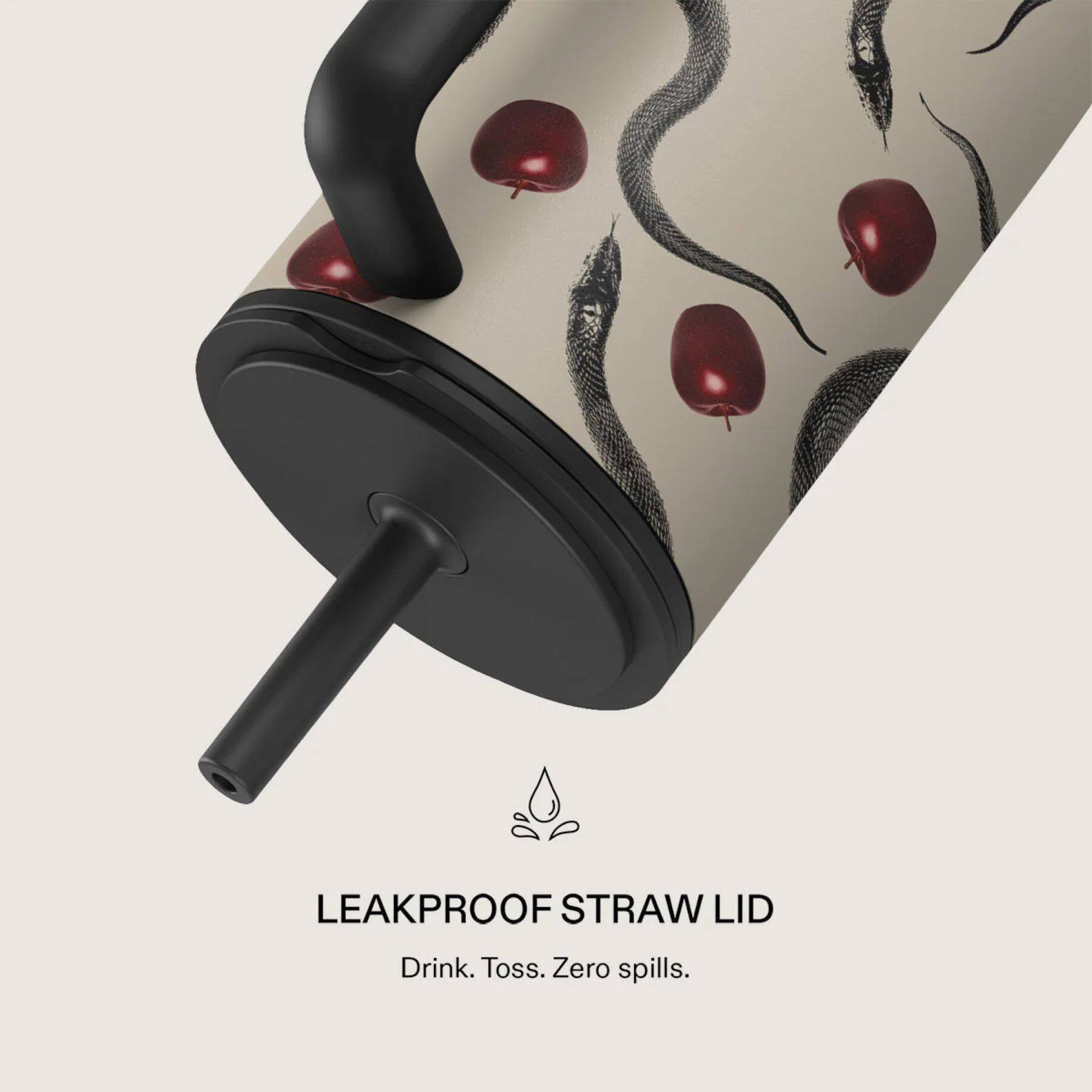 LEAKPROOF STRAW LID  
Drink. Toss. Zero spills.
