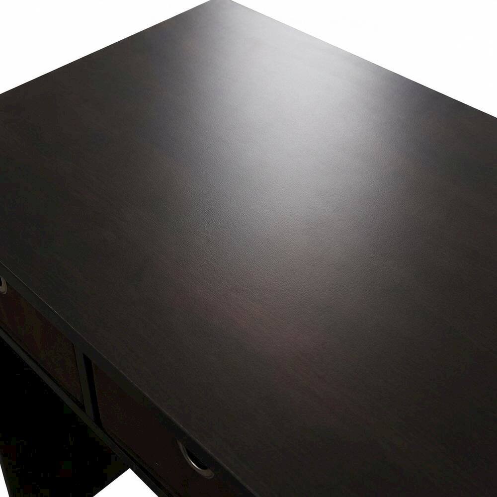 Alt View 1. BisonOffice - Espresso Computer Desk with Spacious Surface and Sturdy Frame for Workspace - Espresso/Black/Brown.