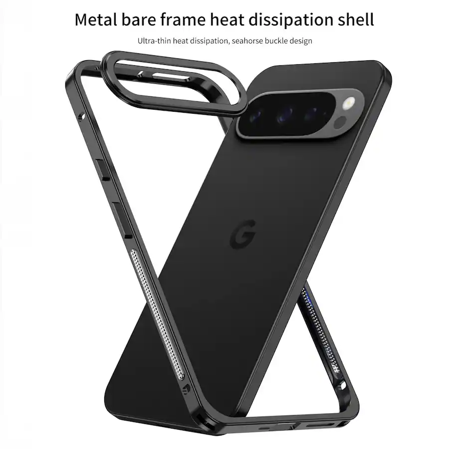 Pixelframe Design Dteck Metal Frame Heat Dissipation Rugged Shockproof Bumper Frame Phone ...