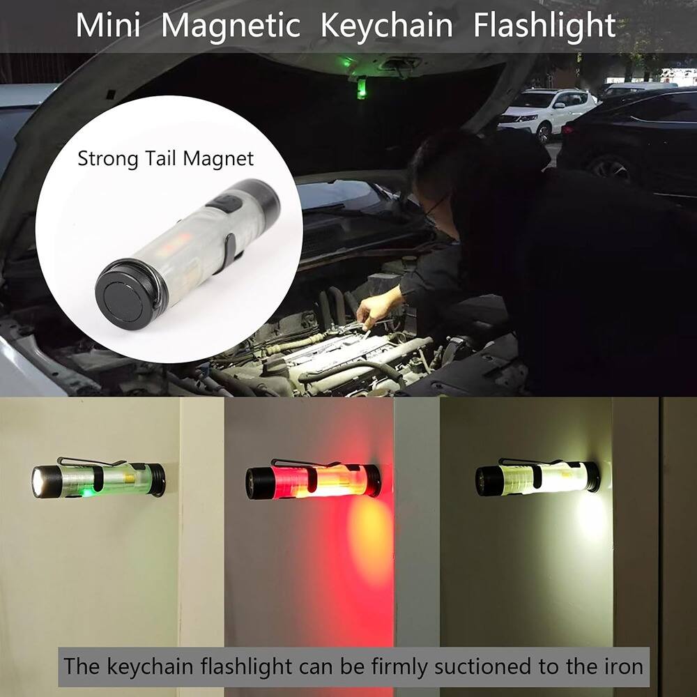 Mini Magnetic Keychain Flashlight

Strong Tail Magnet

The keychain flashlight can be firmly suctioned to the iron