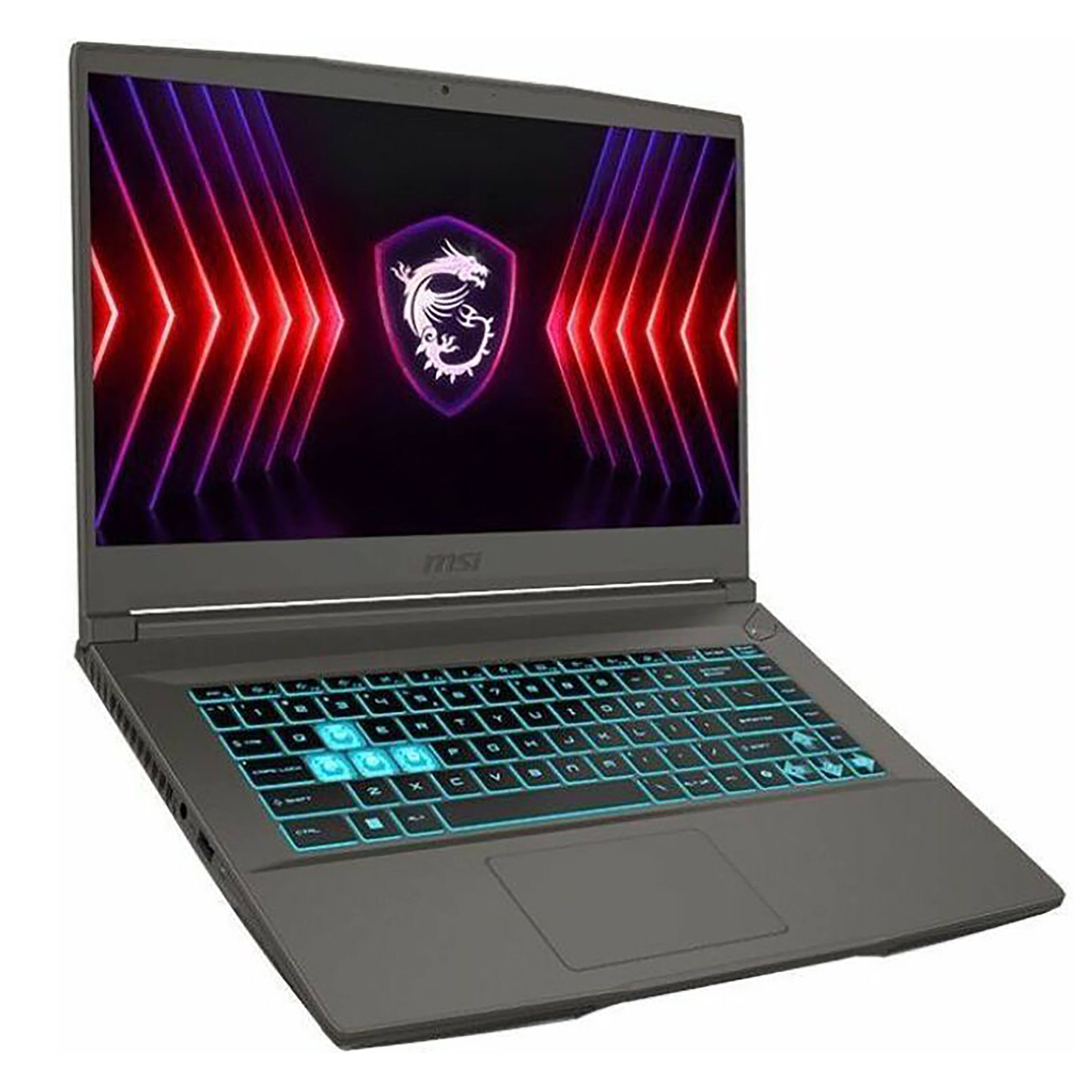 Angle. MSI - Thin A15 15.6" 144Hz Gaming Laptop FHD - AMD Ryzen 5 7535HS with 16GB Memory - NVIDIA GeForce RTX 3050 - 512GB SSD - Black.