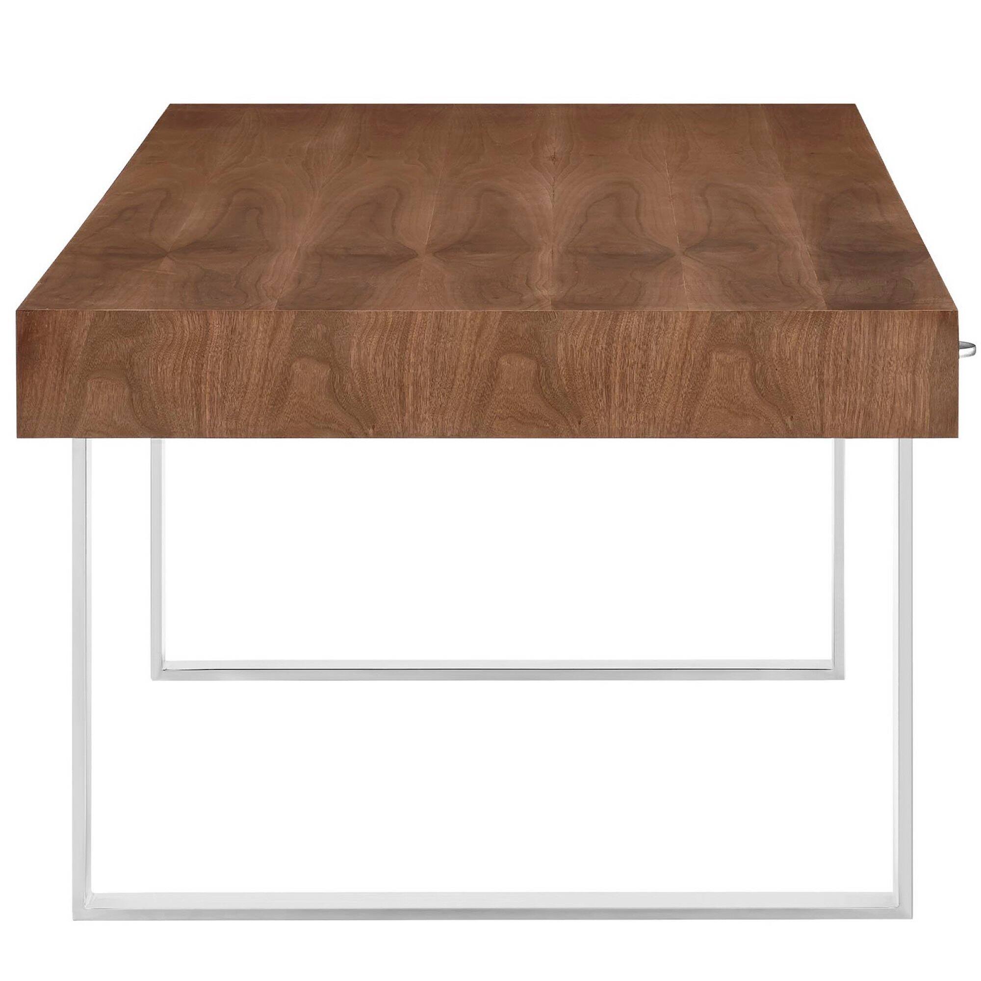 Angle. Modway - Tinker Office Desk by Modway - Walnut.