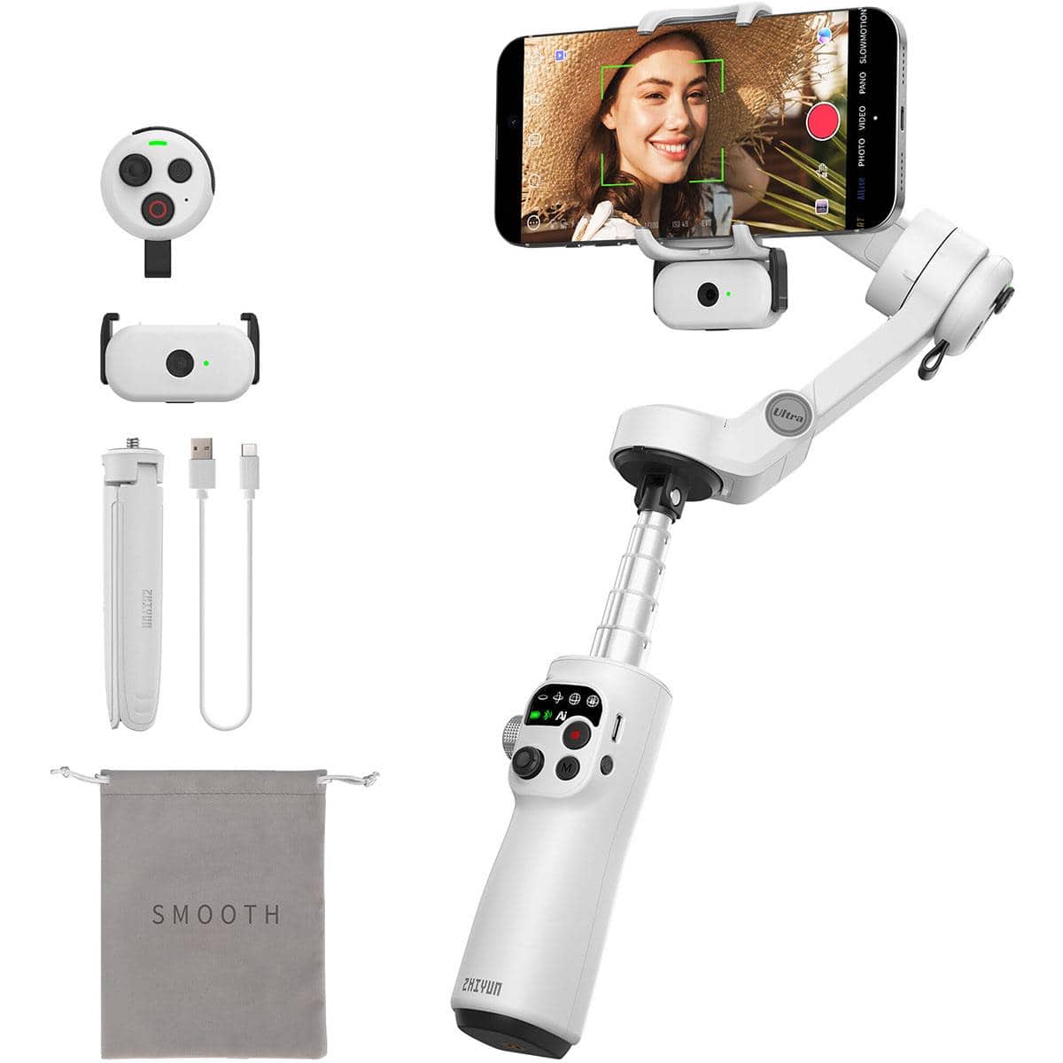 Zhiyun - Smooth Q5 Ultra Smartphone Stabilizer Combo Kit