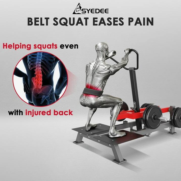 SYEDEE BELT SQUAT EASES PAIN
Helping squats even with injured back