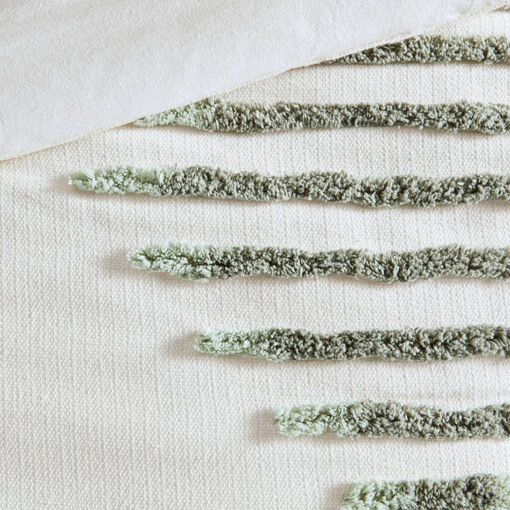 Alt View 5. Gracie Mills - Gracie Mills Mitch Modern Chenille Textured Comforter Set - Green/Ivory.