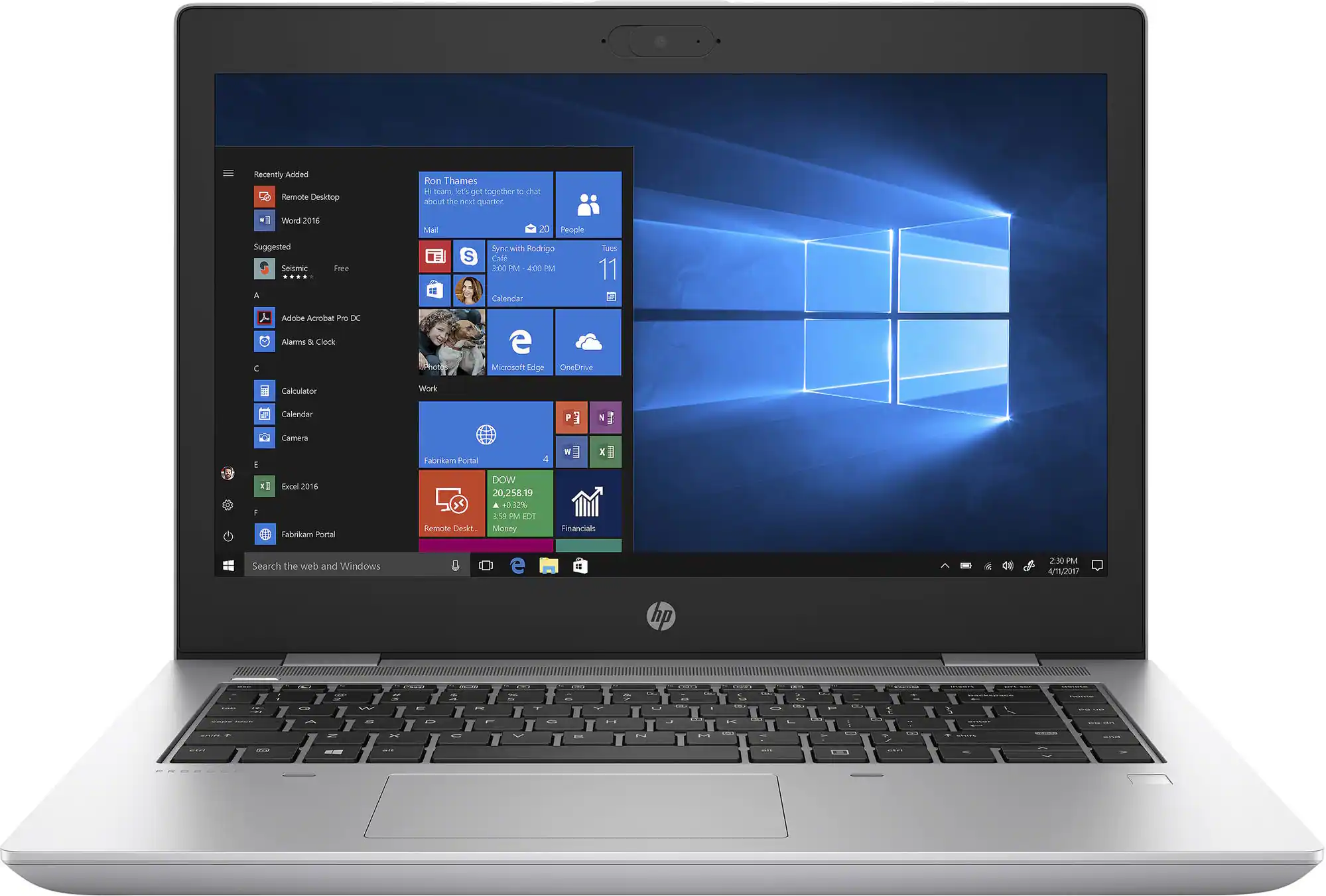 Front. HP - ProBook 640 G5 14" Refurbished Laptop - Intel 8th Gen Core i5 with 16GB Memory - Intel UHD Graphics 620 - 512GB SSD - Silver.