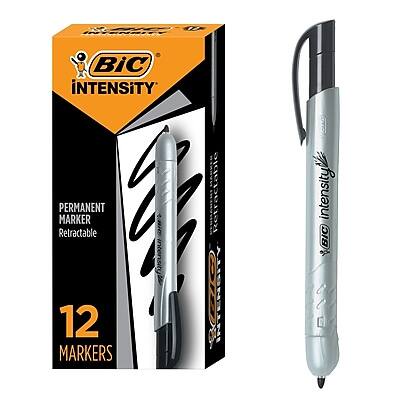 BIC Intensity  
Permanent Marker  
Retractable  

12 Markers  

High Intensity