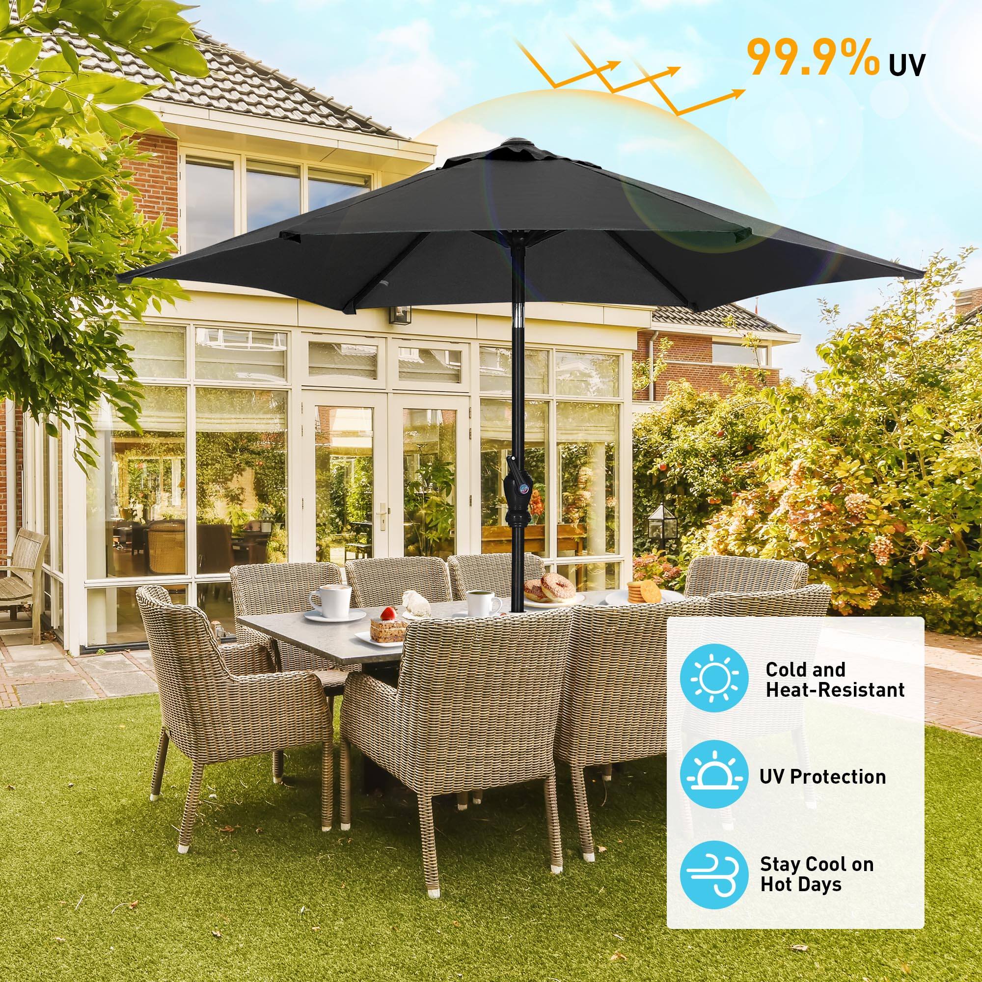 99.9% UV Cold and Heat-Resistant UV Protection Stay Cool on Hot Days