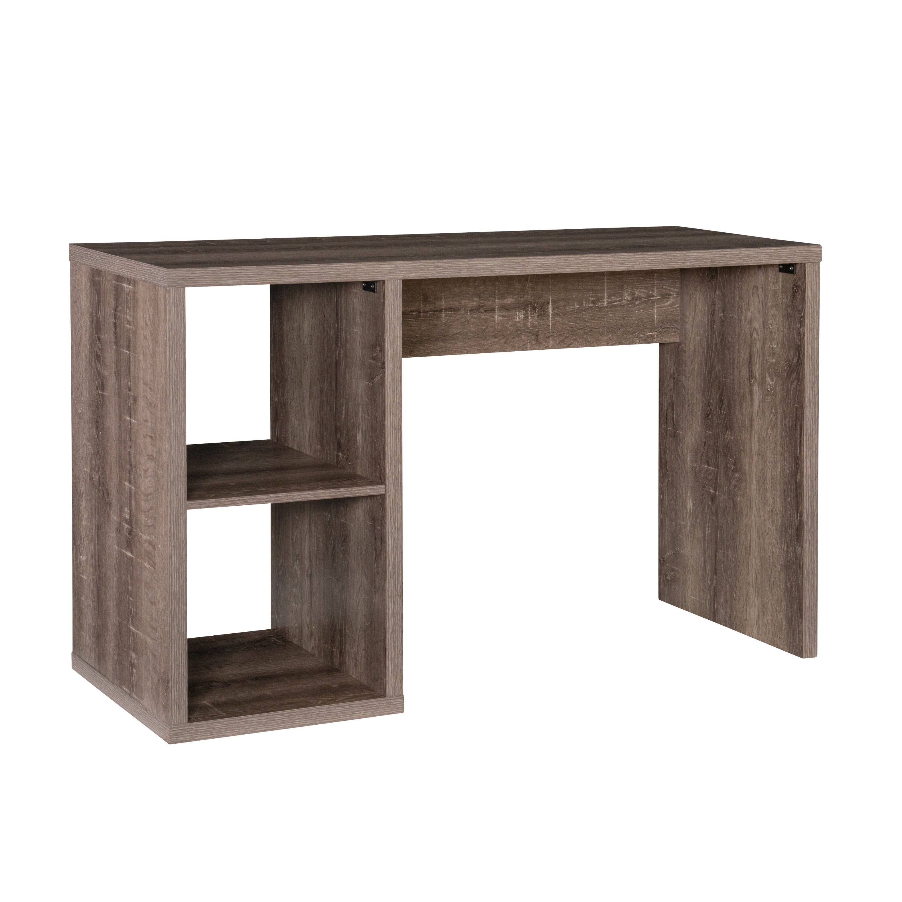 Front. Linon Home Décor - Culver Two-Cube Desk - Gray.