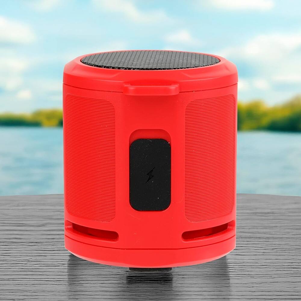 Alt View 1. RTMB - HydraMicro Waterproof Bluetooth Speaker, Lightweight, Red.