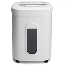 Aurora - AU1562XA Anti-Jam Heavy Duty 15-Sheet Crosscut Shredder/ 6 Gallon Pullout Basket / 60 Min Run Time - White