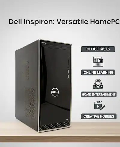Dell Refurbished Excellent Inspiron 3670 Desktop Tower PC Powerful Dell Refurbished Excellent Inspiron 3670 Desktop Tower PC Powerful