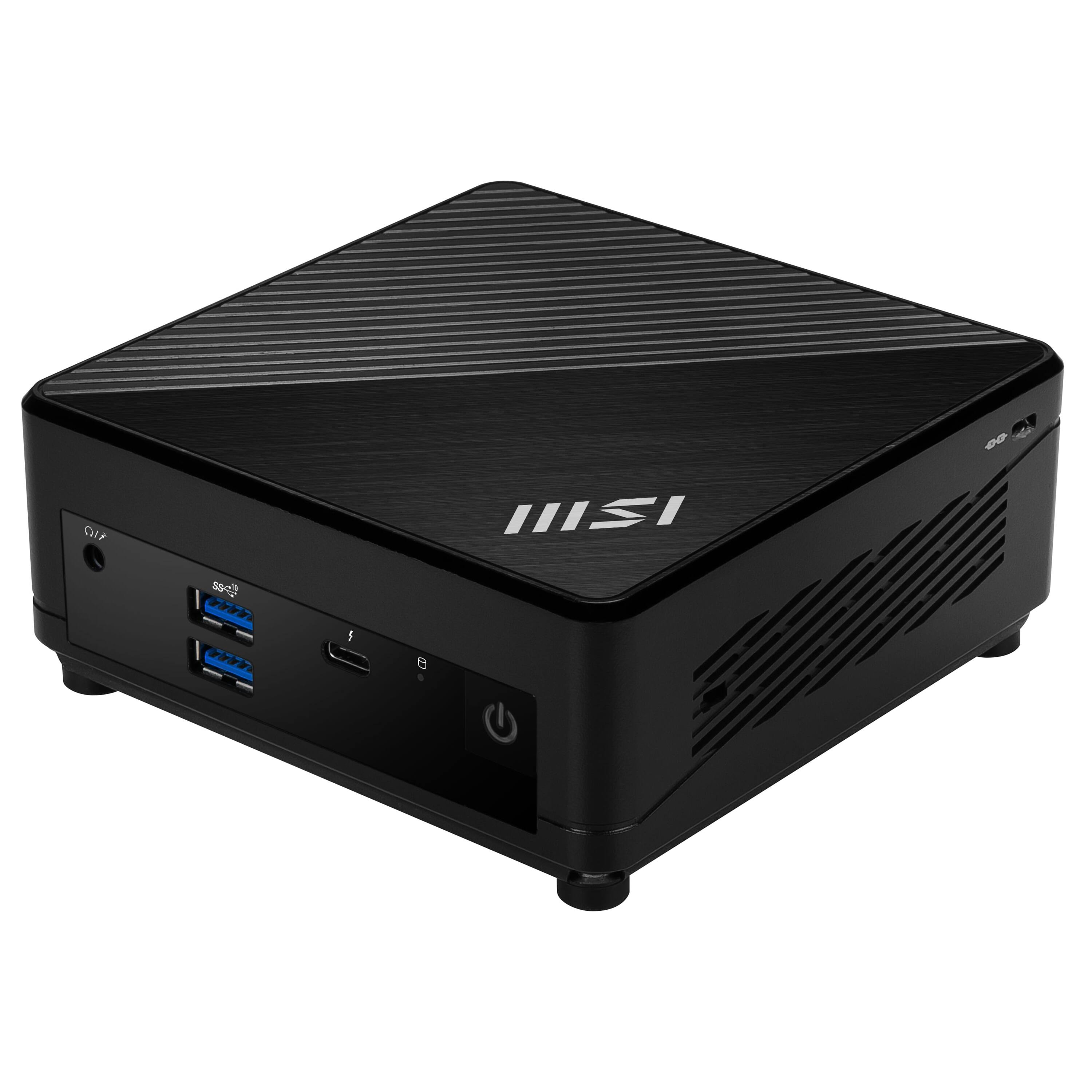 Left. MSI - Cubi 5 12M Mini Desktop - Intel Core i5 1235U - 0GB Memory - 0GB Storage - Black.