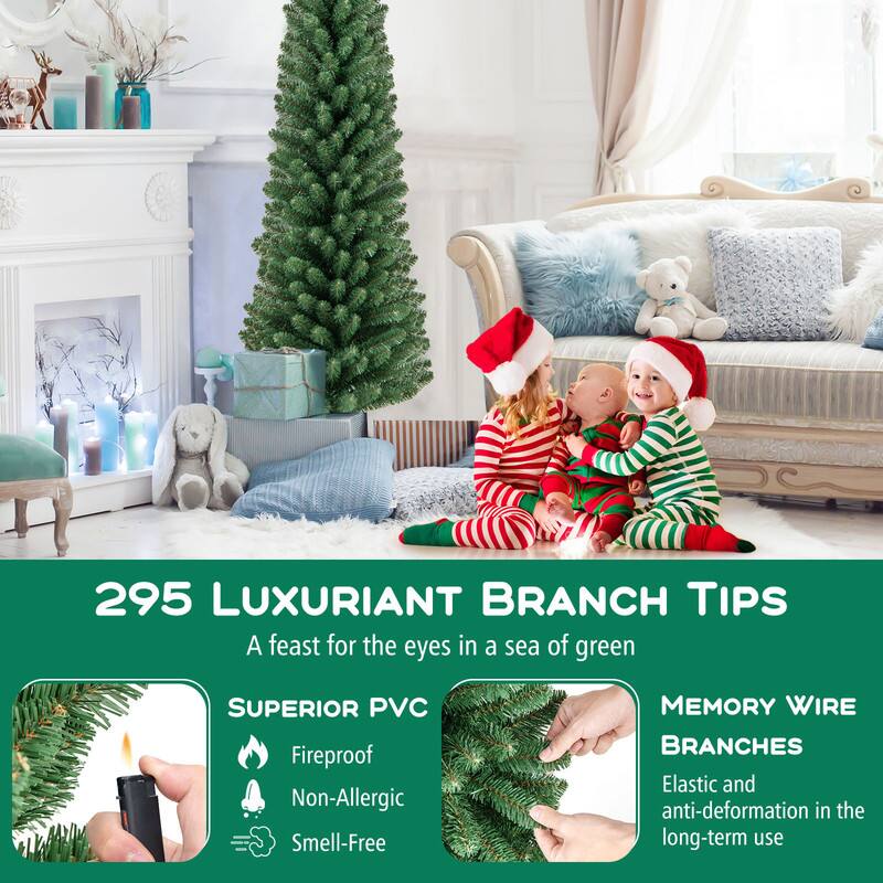 295 LUXURIANT BRANCH TIPS  
A feast for the eyes in a sea of green

SUPERIOR PVC  
Fireproof  
Non-Allergic  
Smell-Free

MEMORY WIRE BRANCHES  
Elastic and anti-deformation in the long-term use