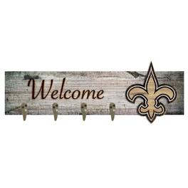 Fan Creations - New Orleans Saints 24" x 6" Mounted Coat Hanger - Multicolor