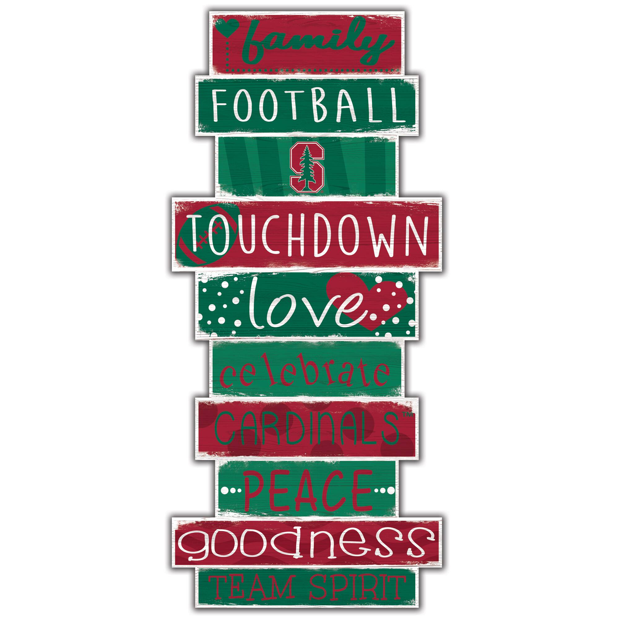 Stanford Cardinal 5'' x 24'' Celebrations Stack Sign