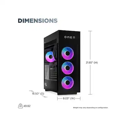 HP OMEN MAX 45L Desktop PC (Ryzen 9 9900X3D, 64GB, 4TB SSD HP OMEN MAX 45L Desktop PC (Ryzen 9 9900X3D, 64GB, 4TB SSD