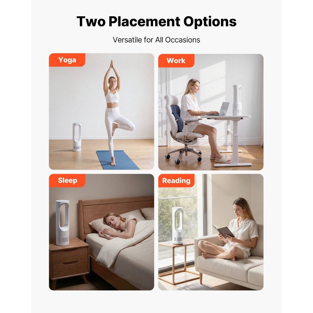 Two Placement Options  
Versatile for All Occasions  

- Yoga  
- Work  
- Sleep  
- Reading
