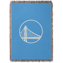 Chad & Jake - Golden State Warriors Woven Blanket - Blue
