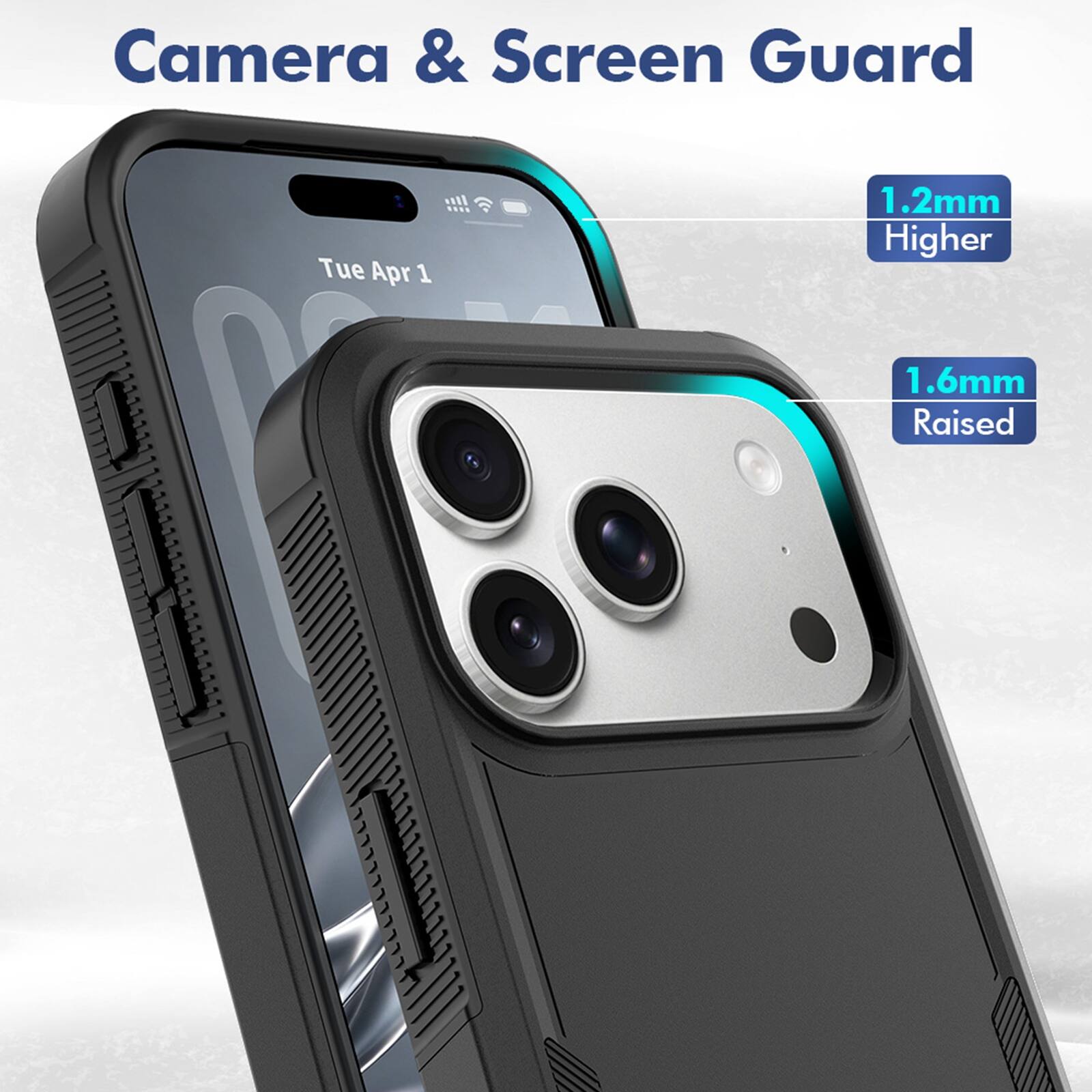 Camera & Screen Guard  
Tue Apr 1  
1.2mm Higher  
1.6mm Raised