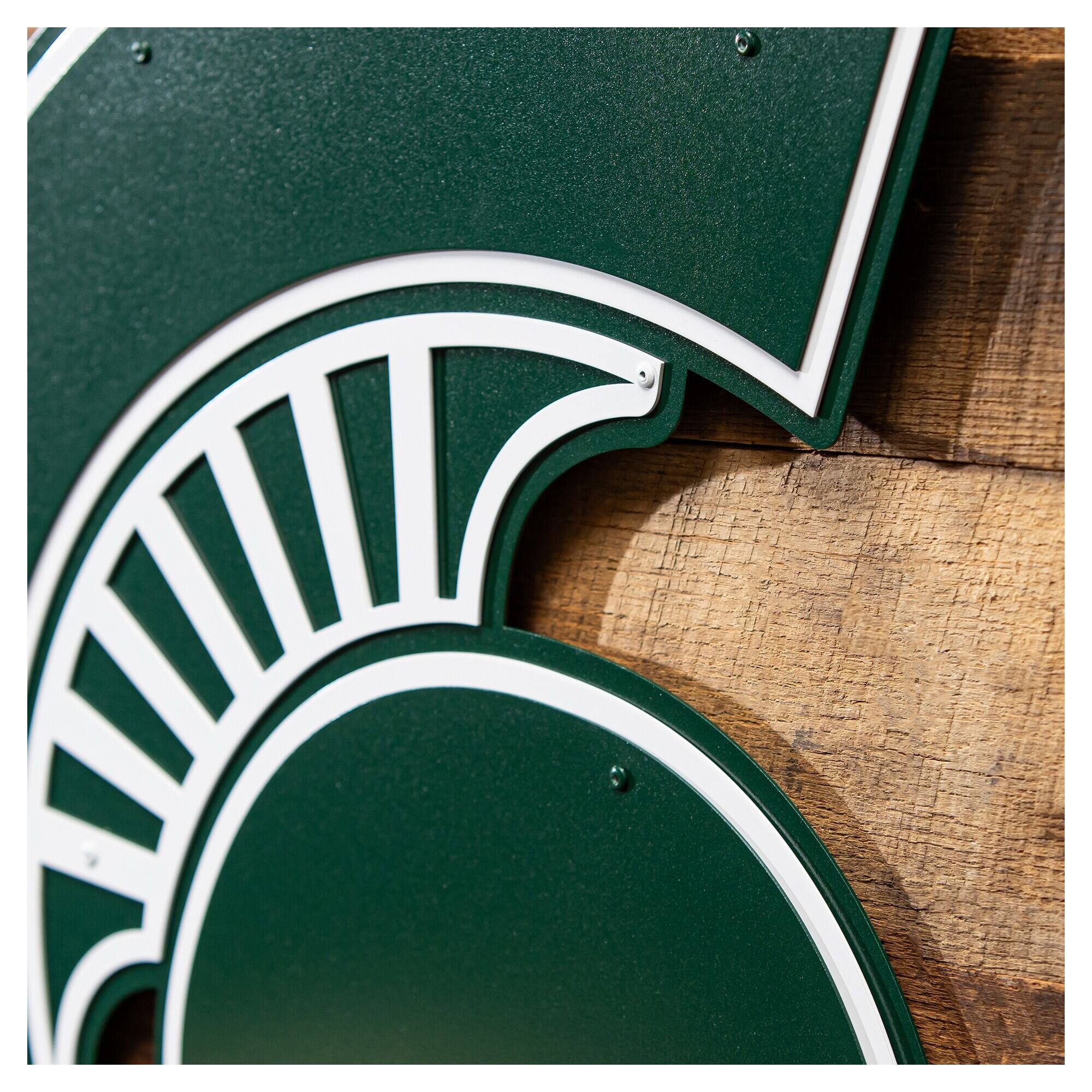 Alt View 2. Evergreen Enterprises - Michigan State Spartans 23" Layered Metal Wall Art Sign - Multicolor.