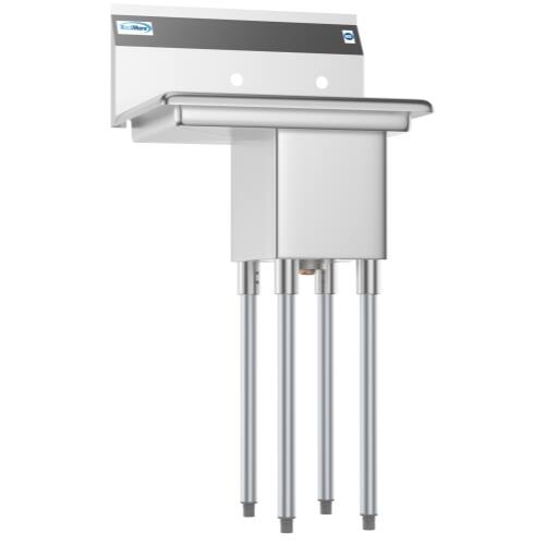 Alt View 6. Koolmore - 23 in. One Compartment Stainless Steel  Sink with Drainboard, Bowl Size 10" x 14" x 10"  SA101410-10L3. - Stainless Steel.