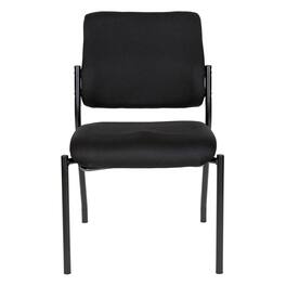 Office Star Products - Padded Armless Visitor's Chair - Black