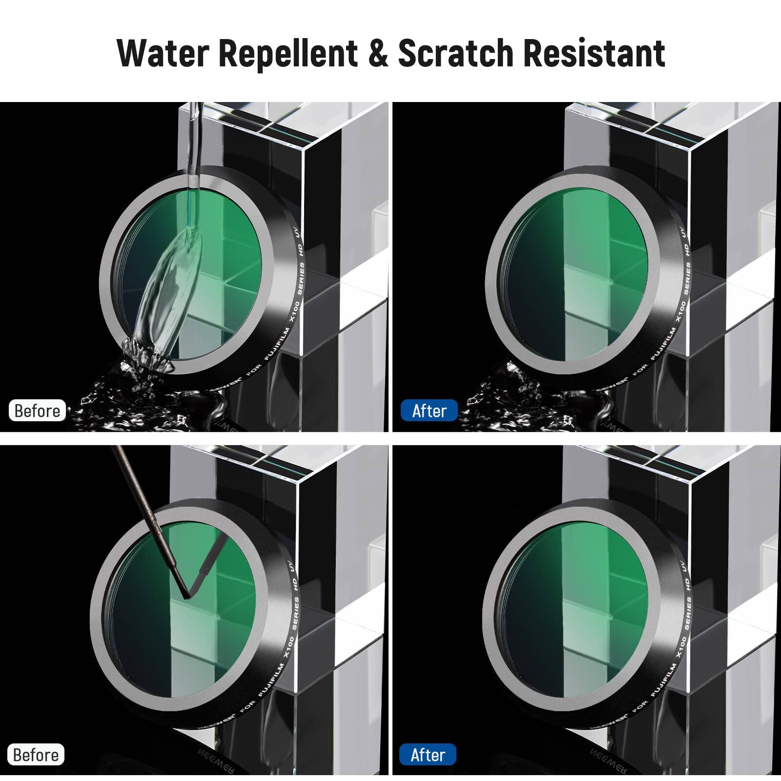 Water Repellent & Scratch Resistant

Before After

Before After