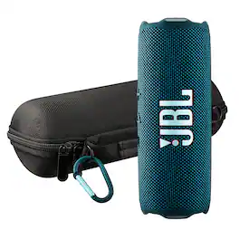 JBL - Flip 7 Portable Bluetooth Speaker , deep bass, IP68 waterproof, for home, Outdoors Bundle - Blue