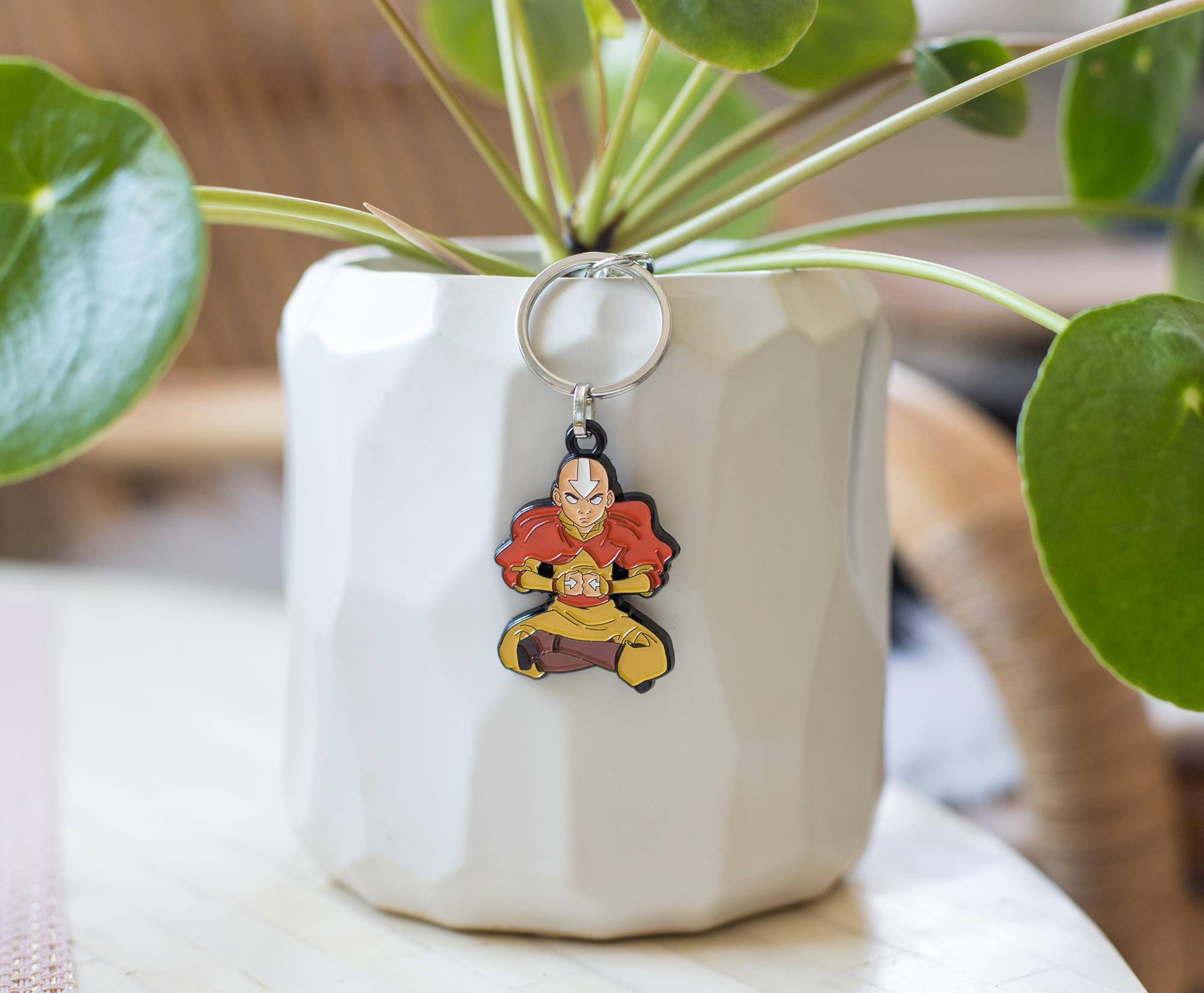 Alt View 4. SalesOne LLC - Avatar: The Last Airbender Aang Enamel Pendant Keychain - Orange.