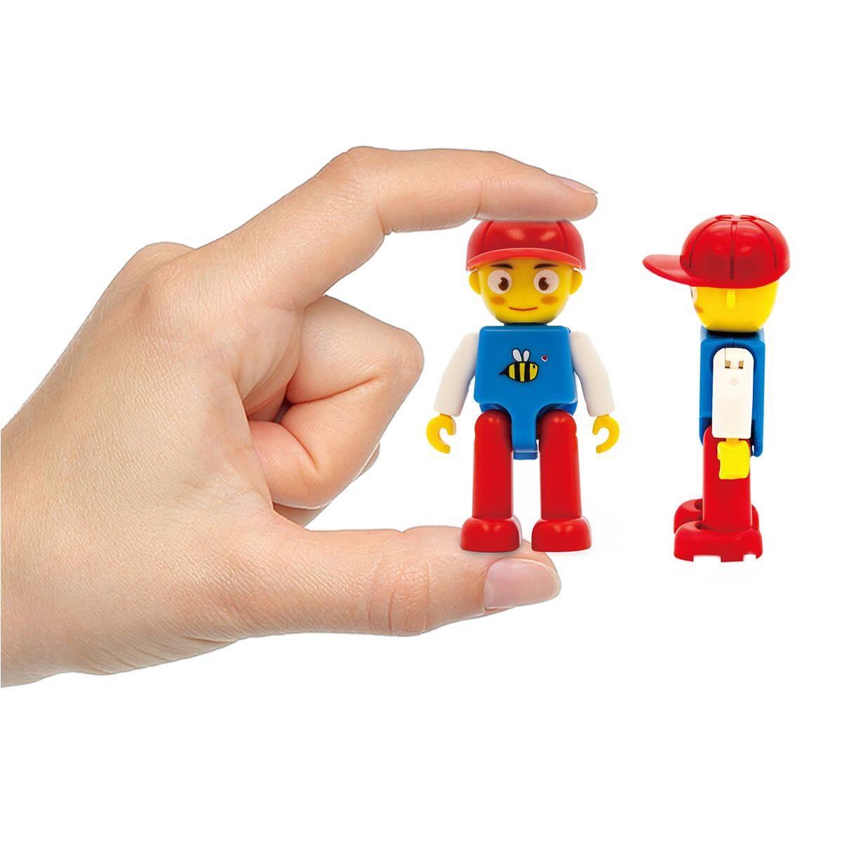 Alt View 6. PicassoTiles - Picassotiles 15 PC Character Figure Set, Magnetic Tiles and Brick Compatible for Kids 3+.