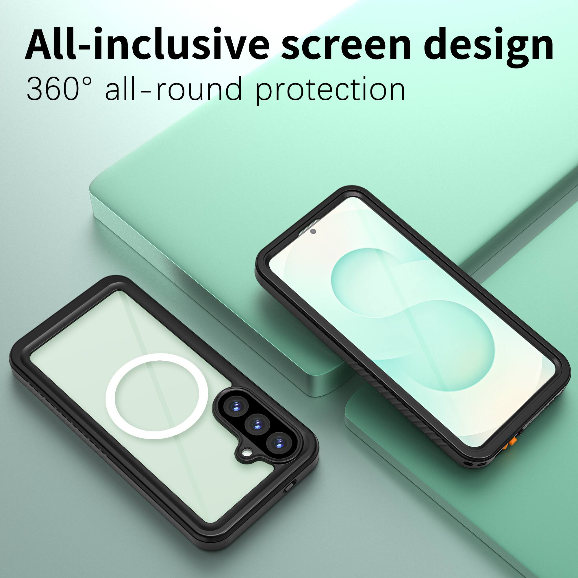 All-inclusive screen design  
360° all-round protection