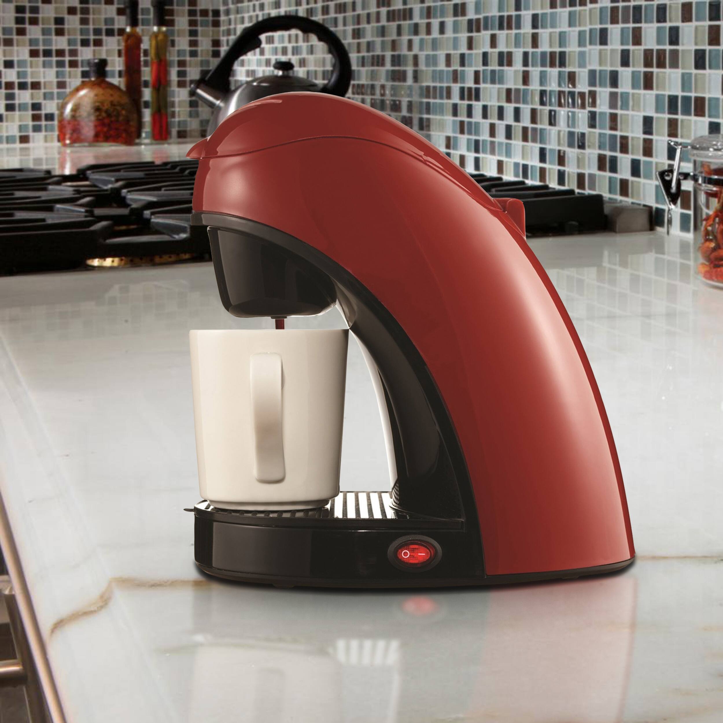 Alt View 7. Brentwood - Brentwood Single Cup Coffee Maker-Red - Red.