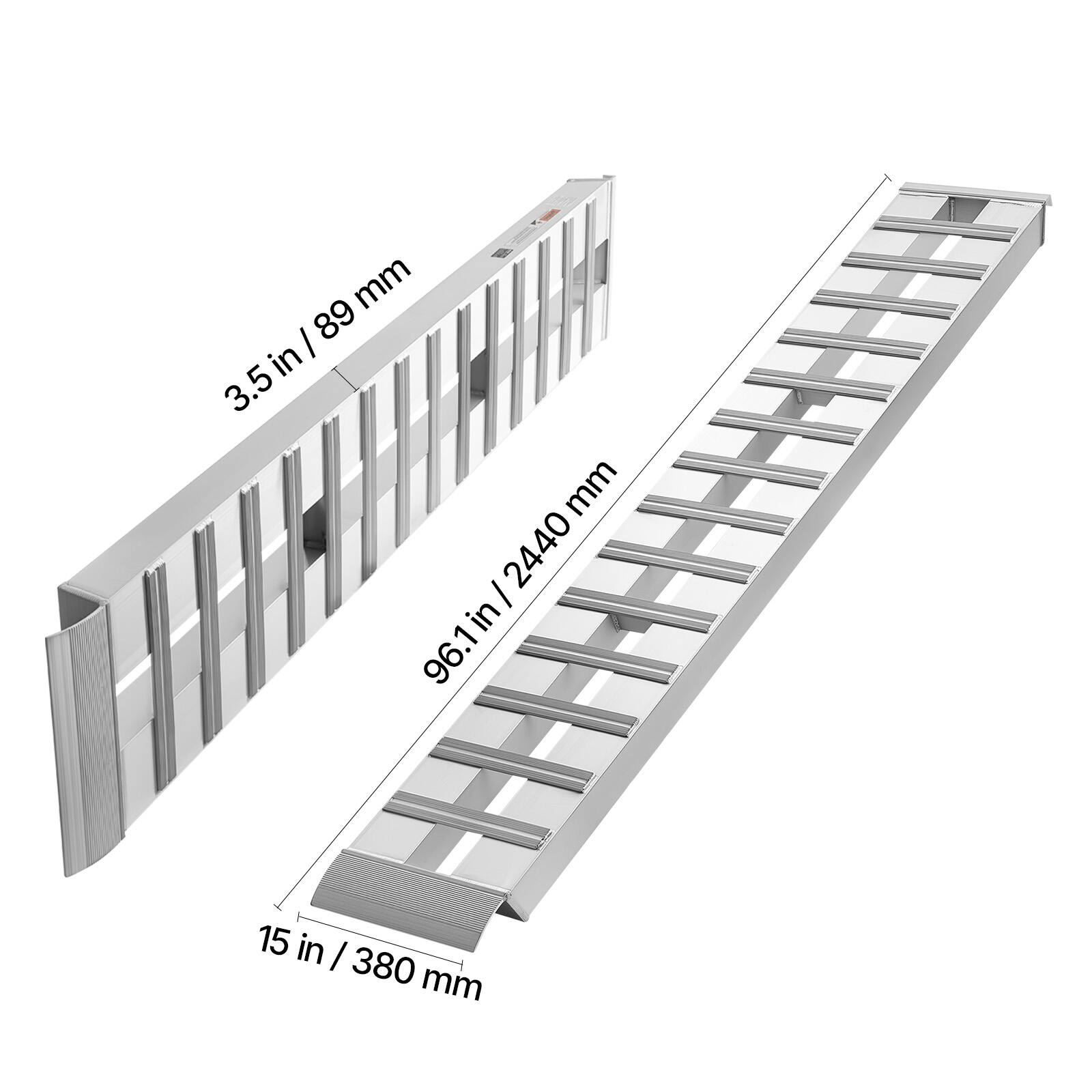 3.5 in / 89 mm  
96.1 in / 2440 mm  
15 in / 380 mm
